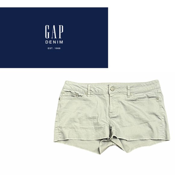 GAP Hadley Stretch Denim Shorts - Size 8 - Picture 1 of 7